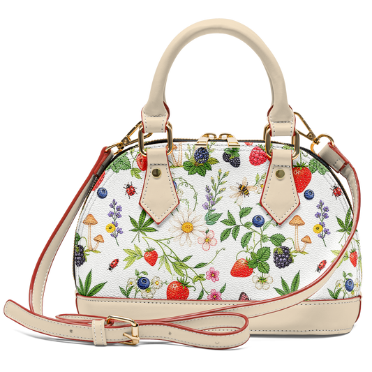 Berry High Dome Satchel Handbag