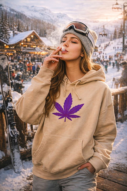 Purple Leaf Hoodie