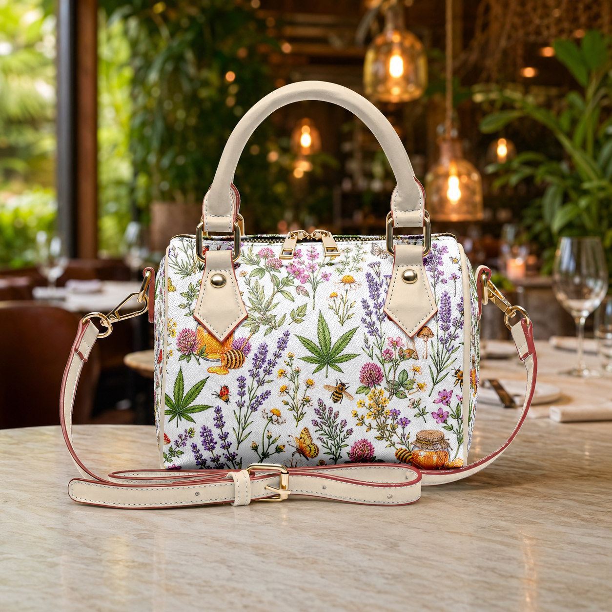 Honey & Herb Crossbody Handbag