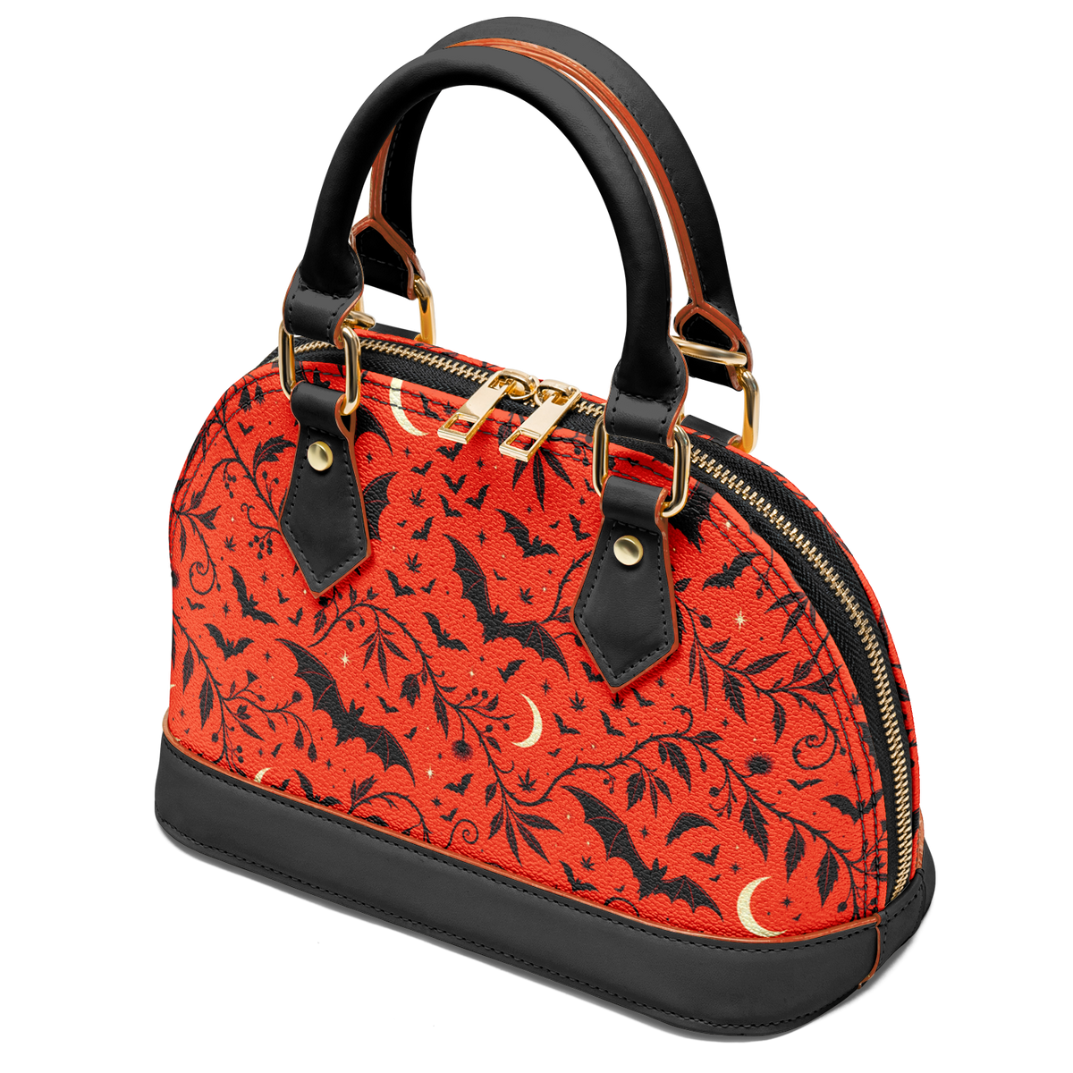 Batty Nights Dome Satchel Handbag