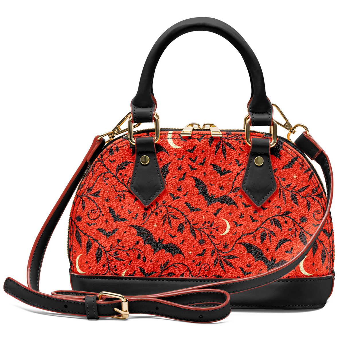 Batty Nights Dome Satchel Handbag