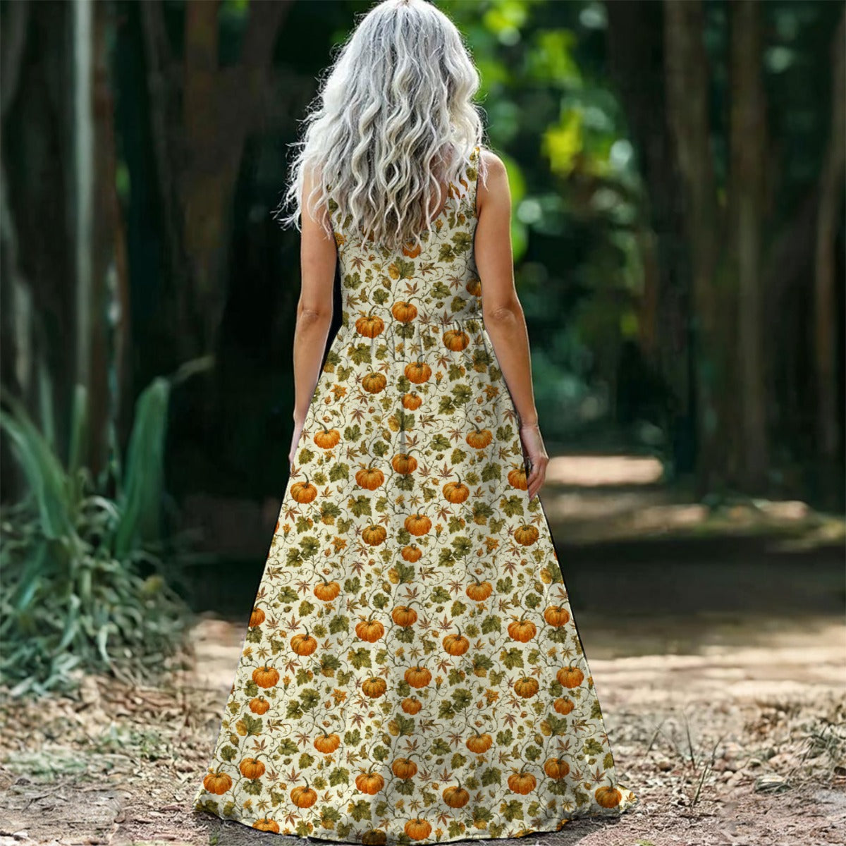 Pumpkin Patch Sleeveless Maxi Dress