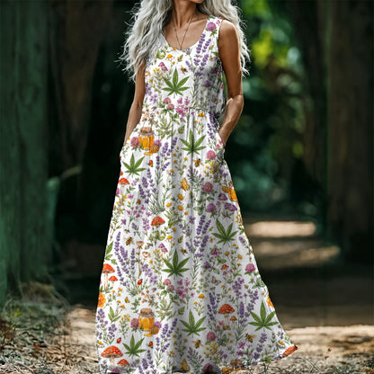 Honey & Herb Sleeveless Maxi Dress