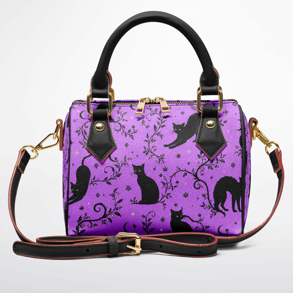 Black Cats Crossbody Handbag