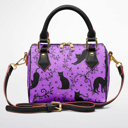 Black Cats Crossbody Handbag