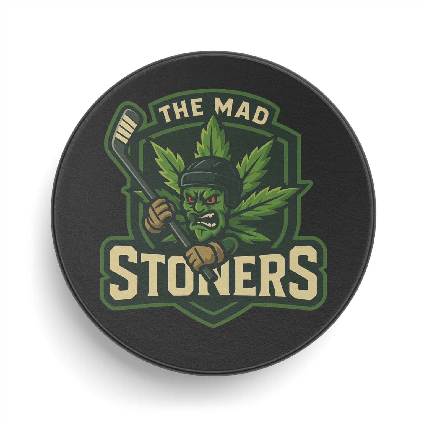 The Mad Stoners Official Hockey Puck
