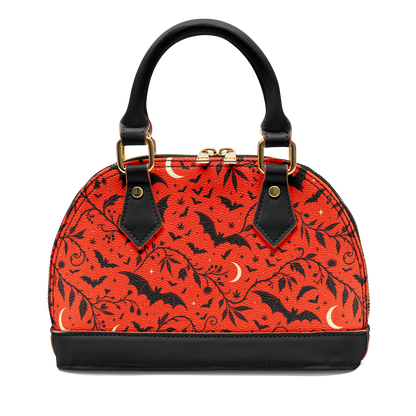Batty Nights Dome Satchel Handbag
