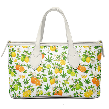 Citrus Haze Leather Tote Bag