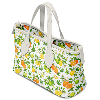 Citrus Haze Leather Tote Bag