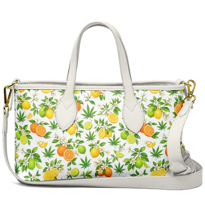 Citrus Haze Leather Tote Bag