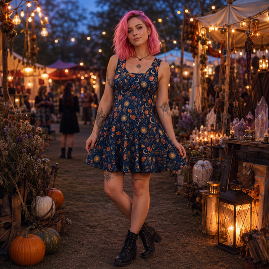 Celestial Nights Skater Dress