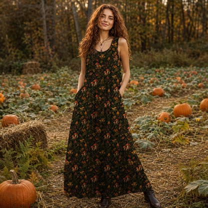 Enchanted Buds Sleeveless Maxi Dress