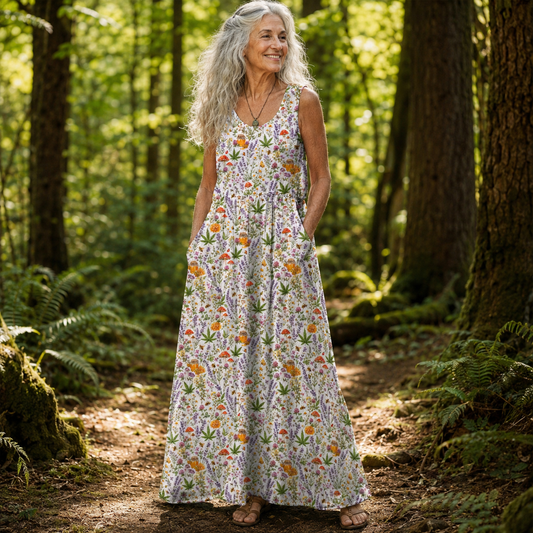 Honey & Herb Sleeveless Maxi Dress