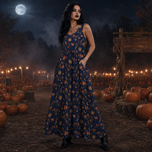 Celestial Nights Sleeveless Maxi Dress