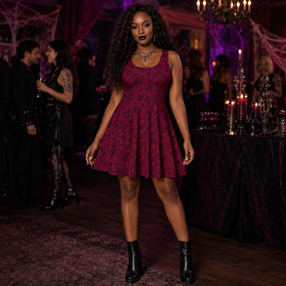 Wicked Webs Skater Dress