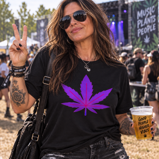 Purple Leaf Tee