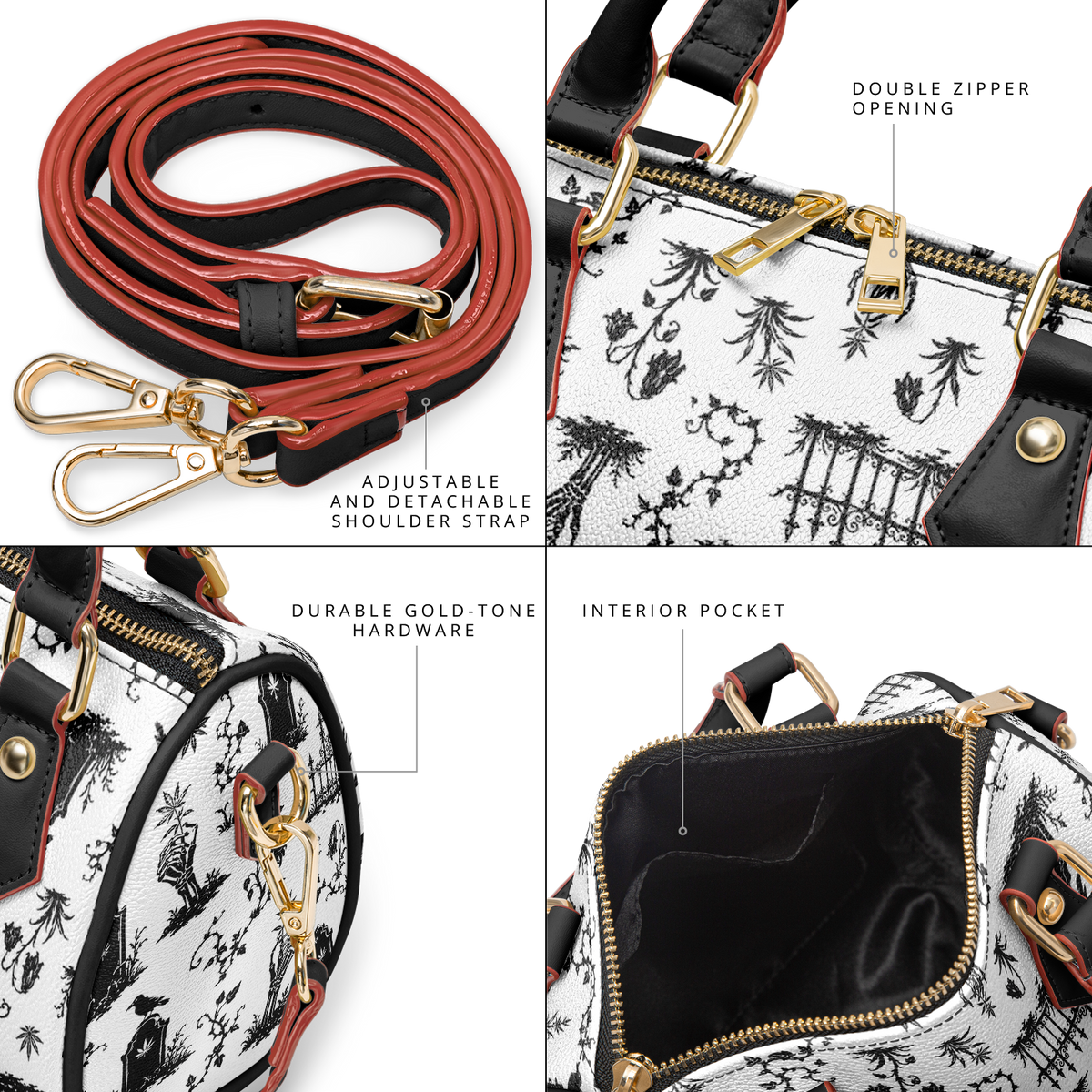 Graveyard Garden Crossbody Handbag