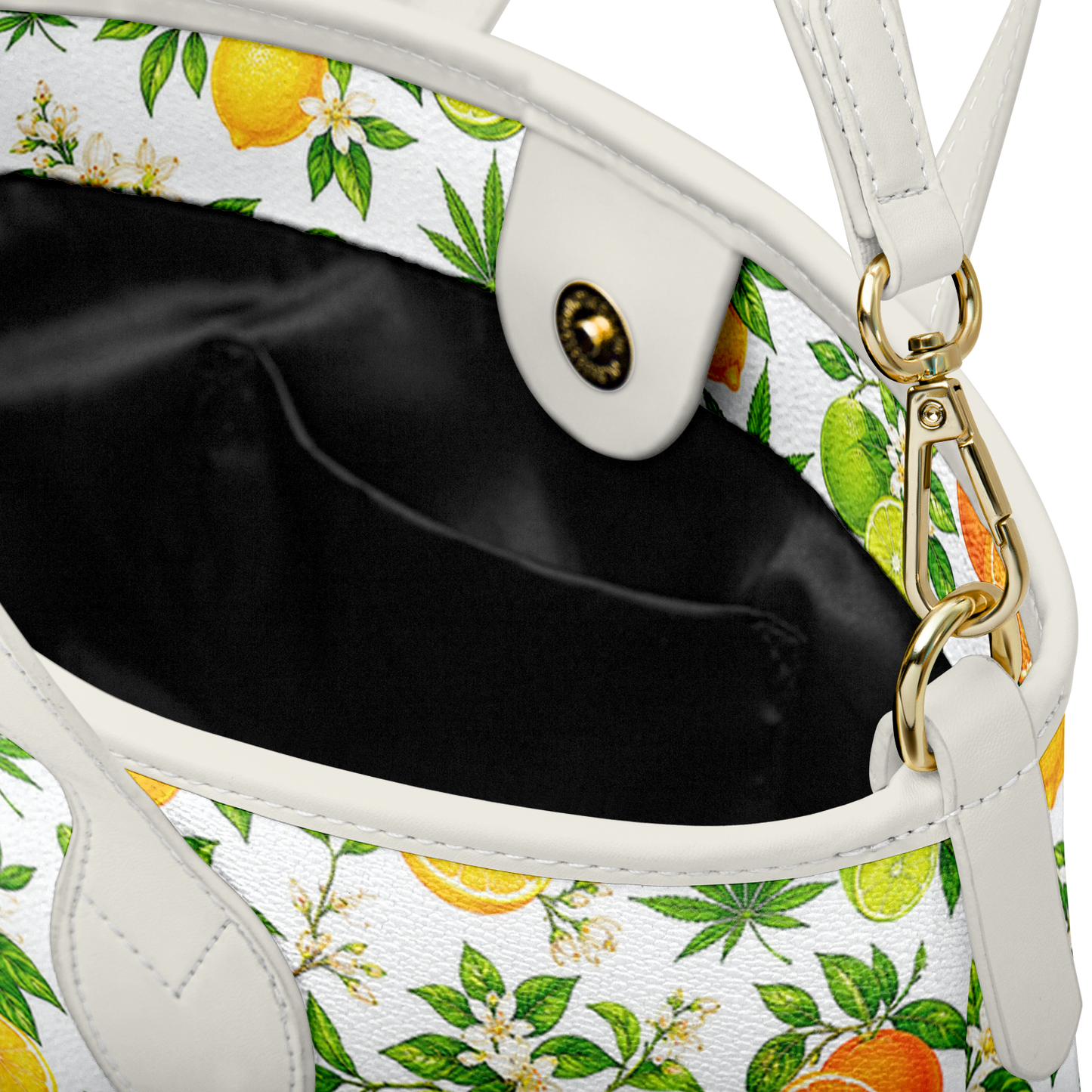 Citrus Haze Leather Tote Bag