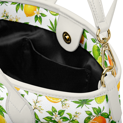 Citrus Haze Leather Tote Bag
