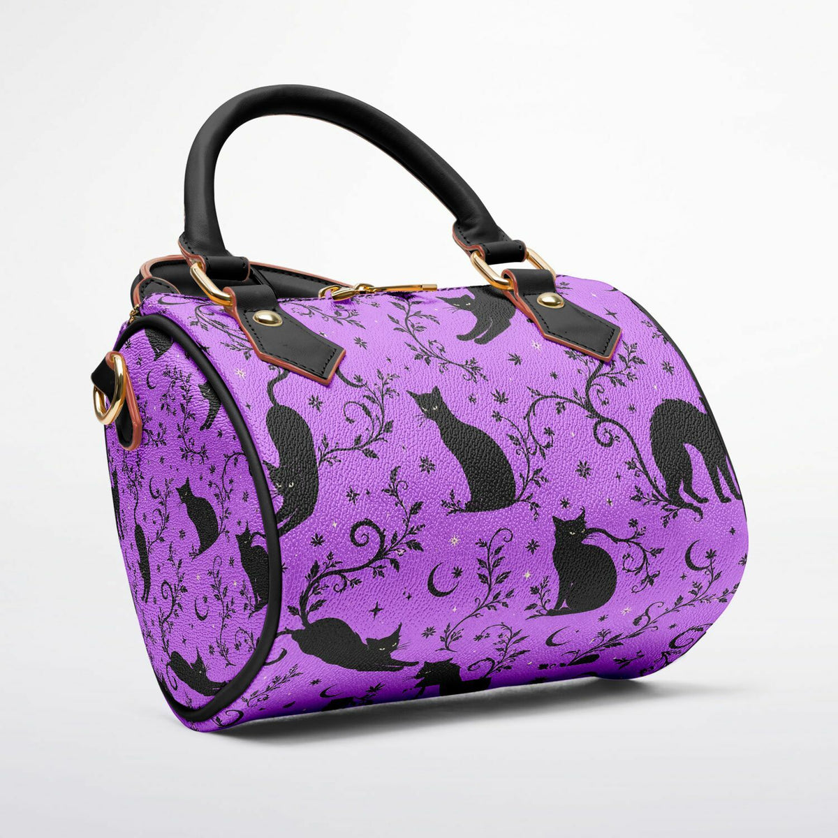 Black Cats Crossbody Handbag