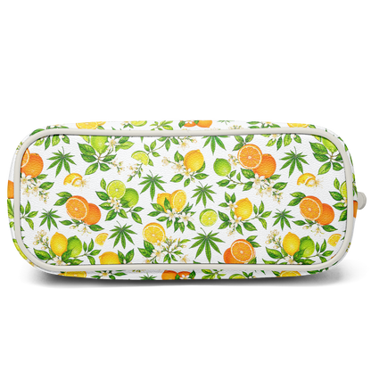 Citrus Haze Leather Tote Bag