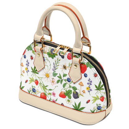 Berry High Dome Satchel Handbag