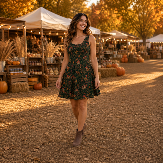 Enchanted Buds Skater Dress